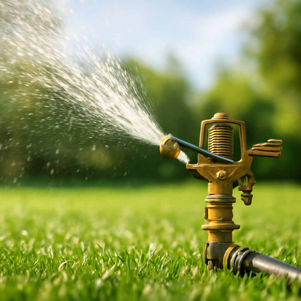 Rasentrimmer – Anwendung im Garten (KI)